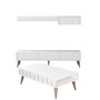 Hanah Home Lyon 3 Blanco y Nogal